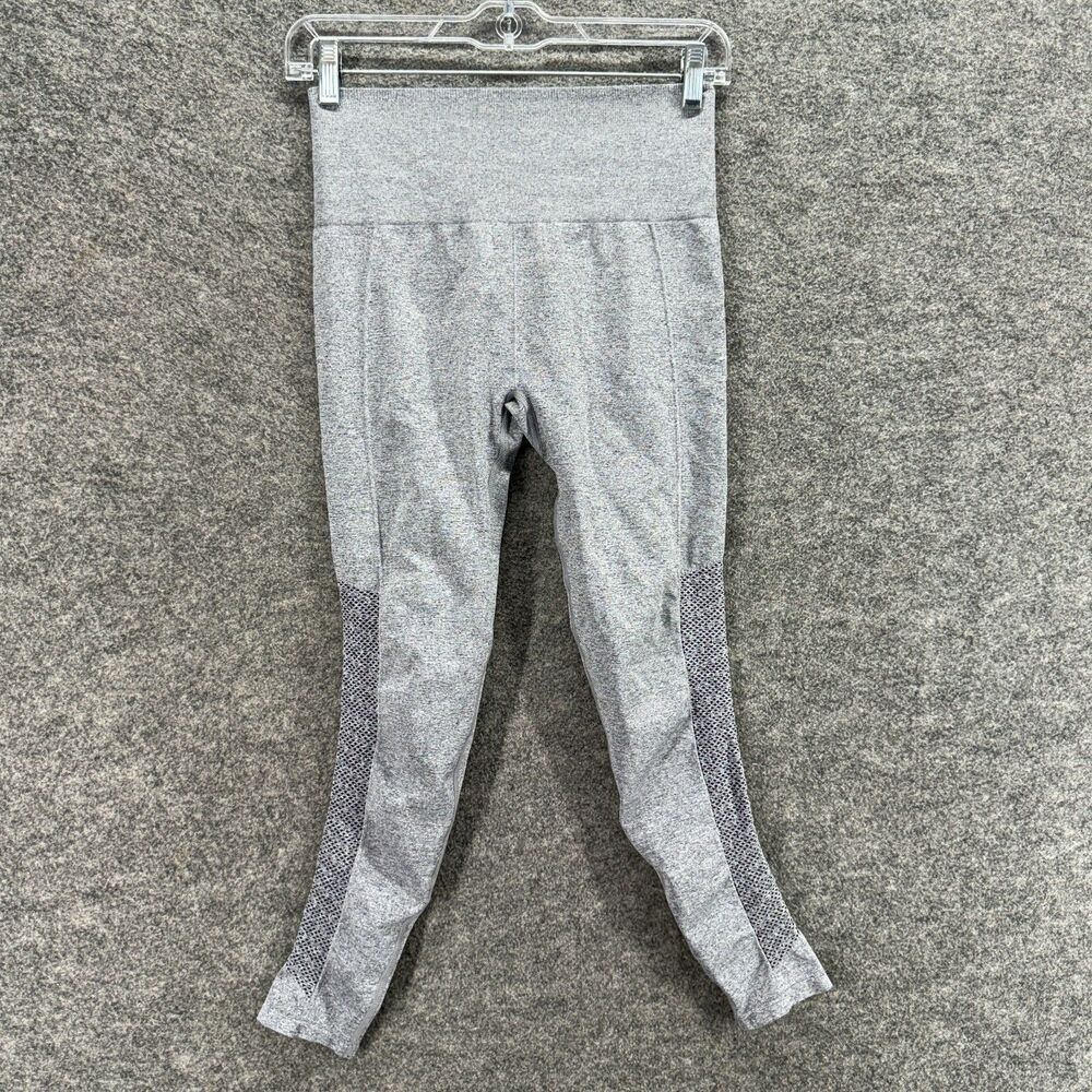 Fabletics Activewear Leggings Women S Small Gray Mid Rise Capri Skinny Pull On